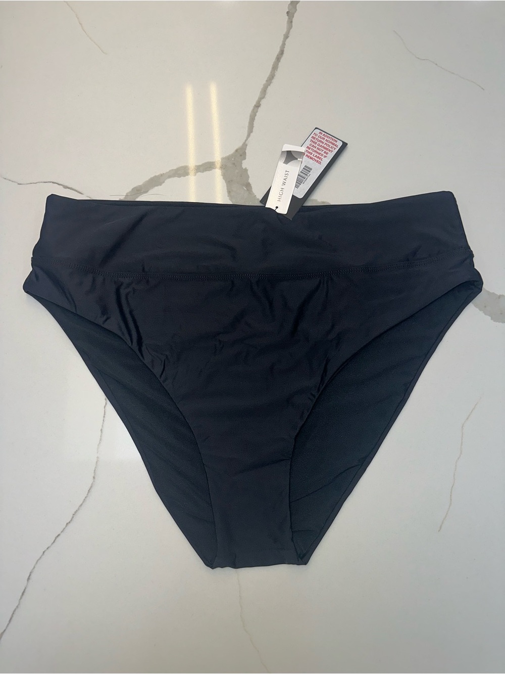 Gianni Bini Black High-Waist Swim Bottom